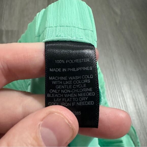 Express Light Blue Aqua Sheer Overlay Pull-On Maxi Skirt Size S - Picture 6 of 8